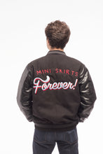 Load image into Gallery viewer, Mini Skirts Forever Varsity Jacket
